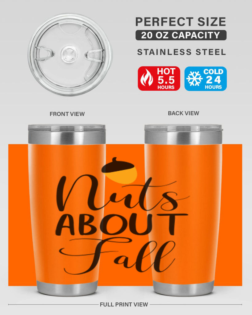 nuts about fall 445#- fall- Tumbler