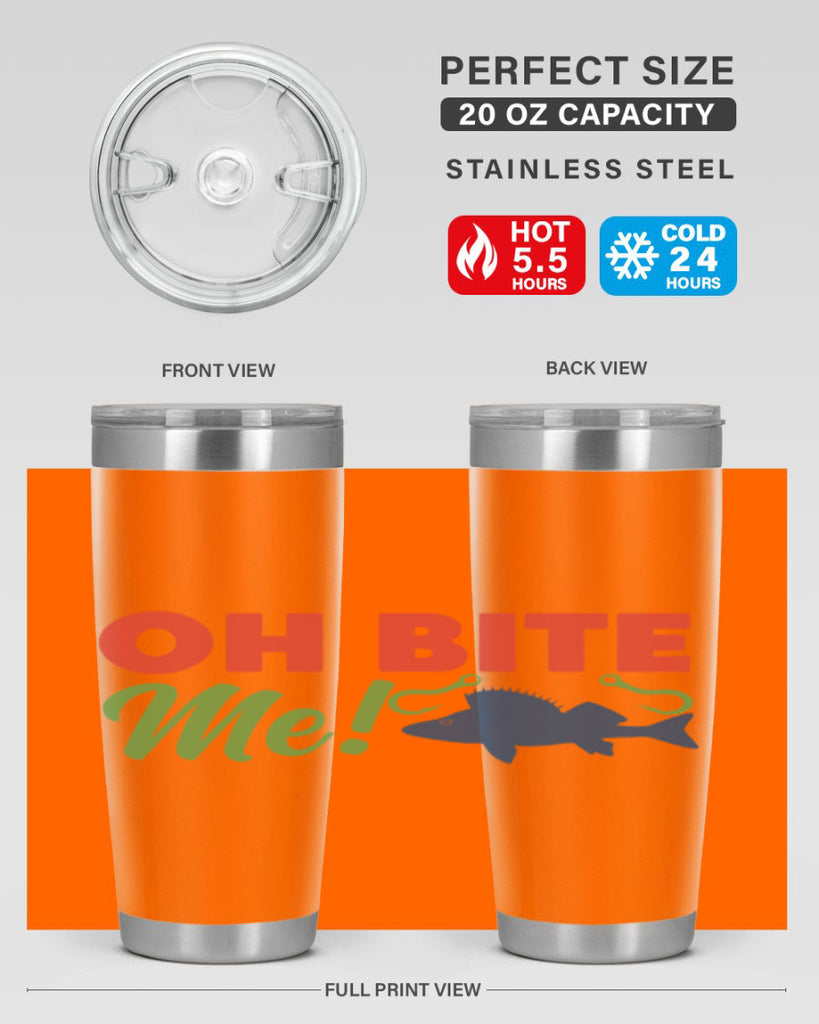 oh bite me 202#- fishing- Tumbler