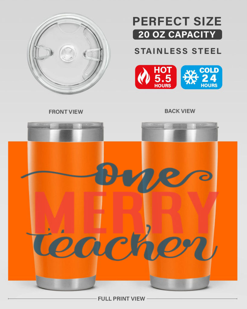 one merry teacher Style 161#- teacher- tumbler