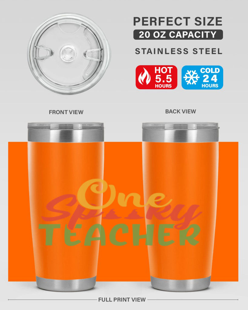 one spooky teacher Style 158#- teacher- tumbler