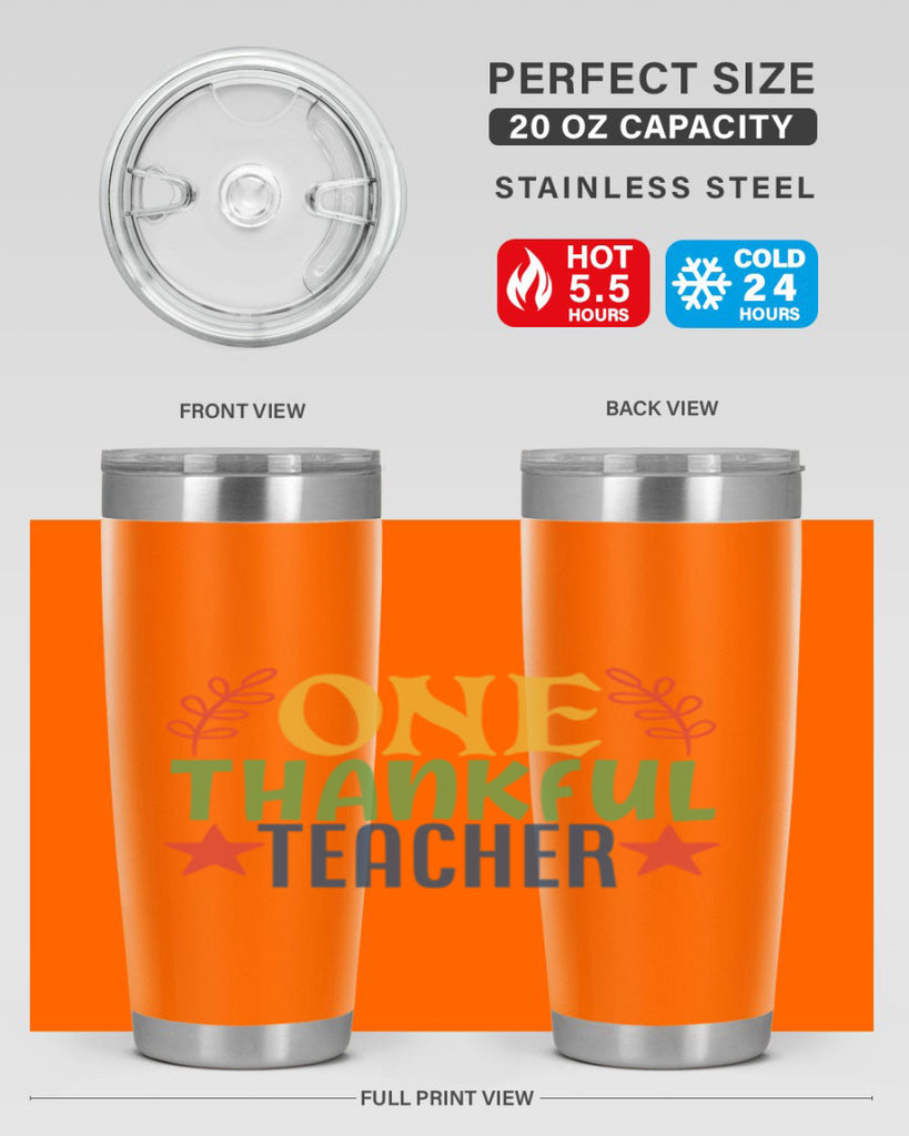 one thankful teacher Style 157#- teacher- tumbler