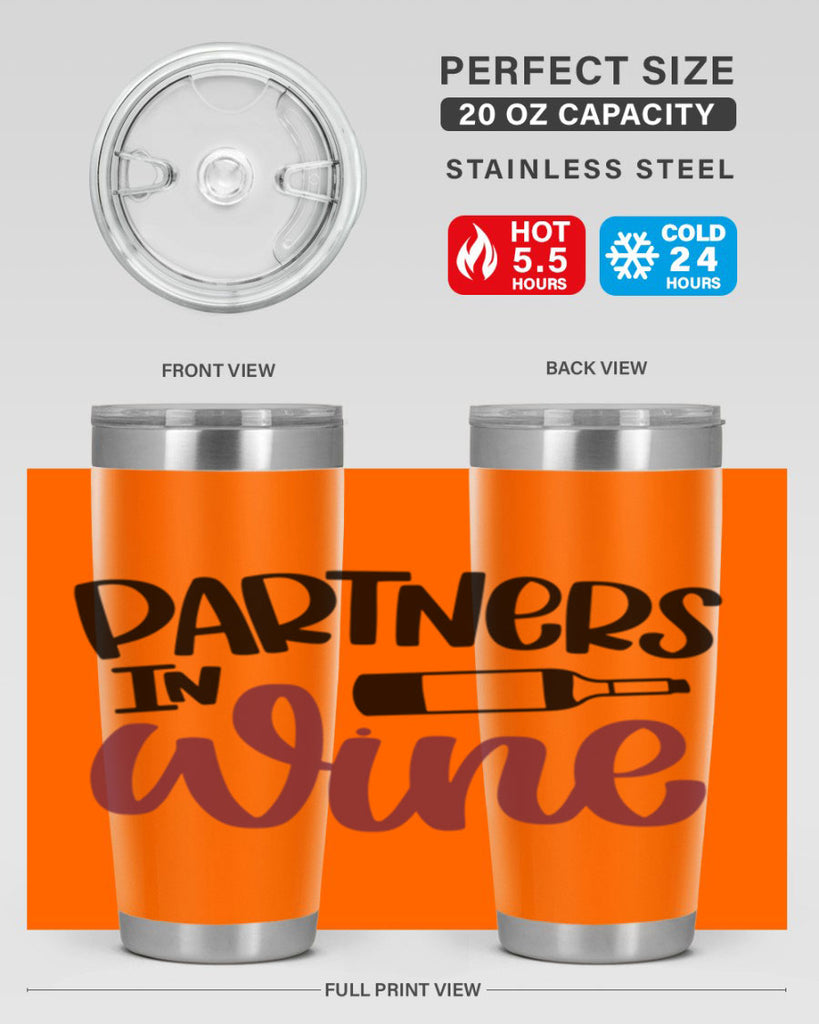 partners in wine 32#- wine- Tumbler