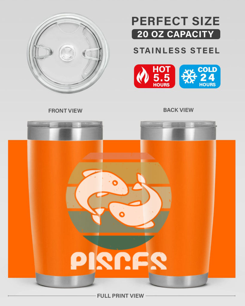 pisces 346#- zodiac- Tumbler