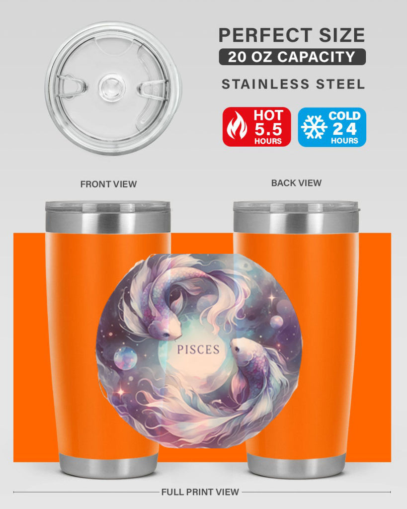 pisces 348#- zodiac- Tumbler