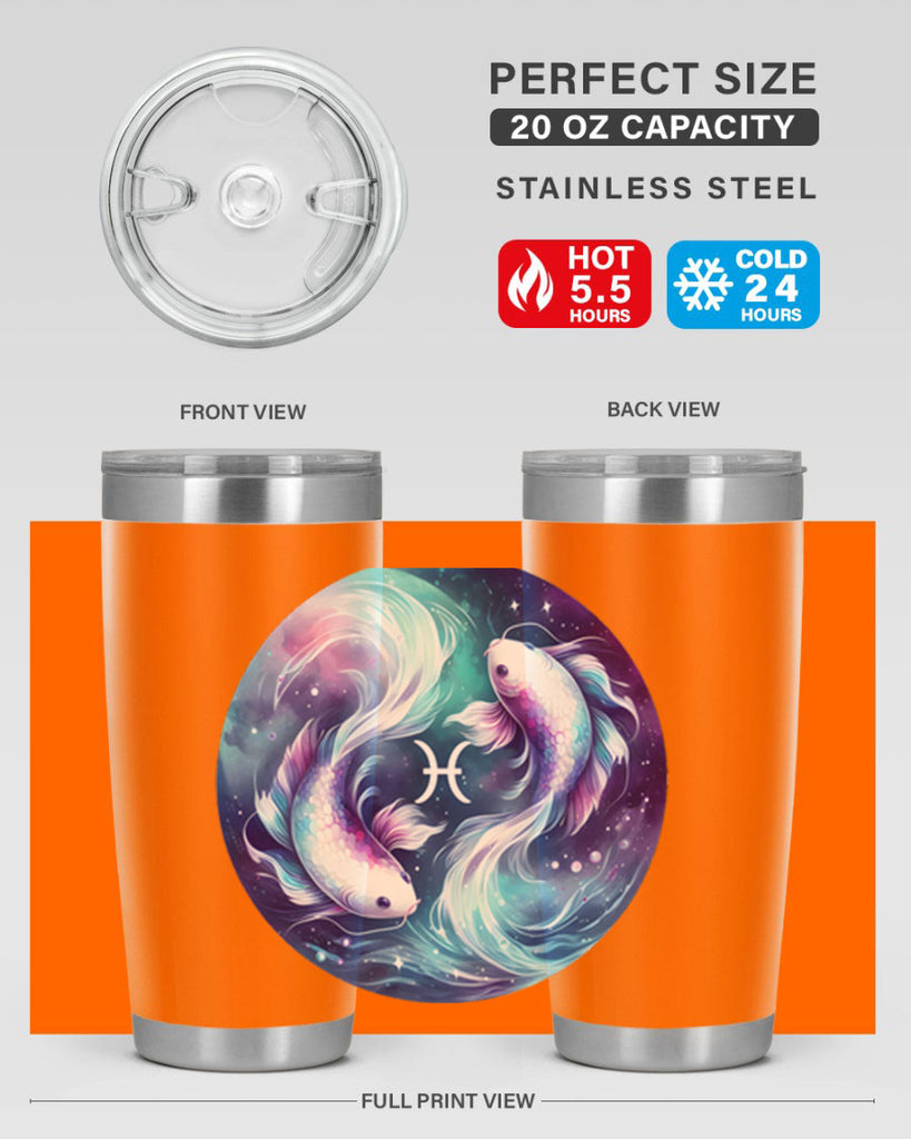 pisces 350#- zodiac- Tumbler