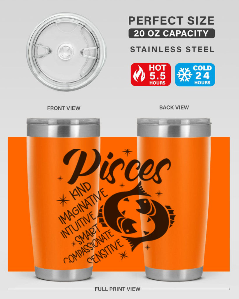 pisces 371#- zodiac- Tumbler