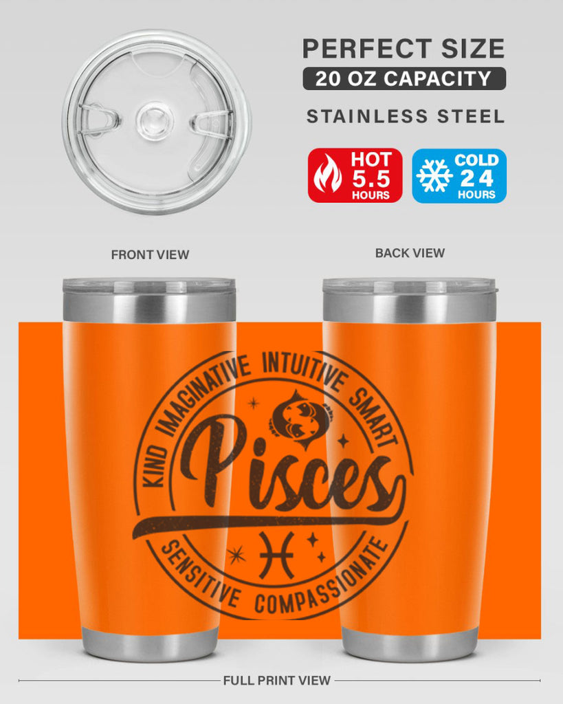 pisces 373#- zodiac- Tumbler