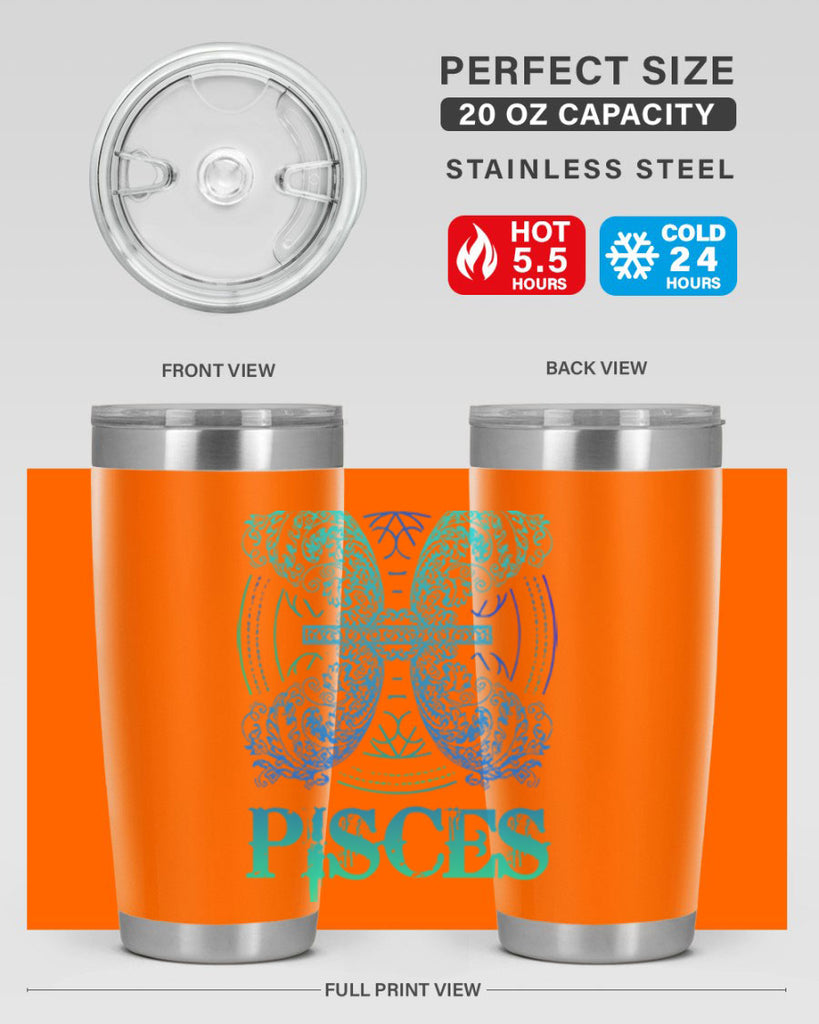 pisces Zodiac 381#- zodiac- Tumbler