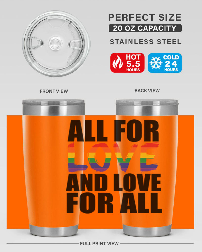 pride love for all 65#- lgbt- Tumbler