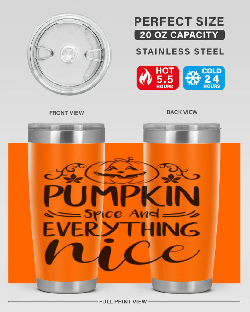 pumpkin spice and everything nice 542#- fall- Tumbler