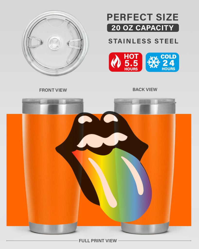 rainbow mouth and tongue 5#- lgbt- Tumbler