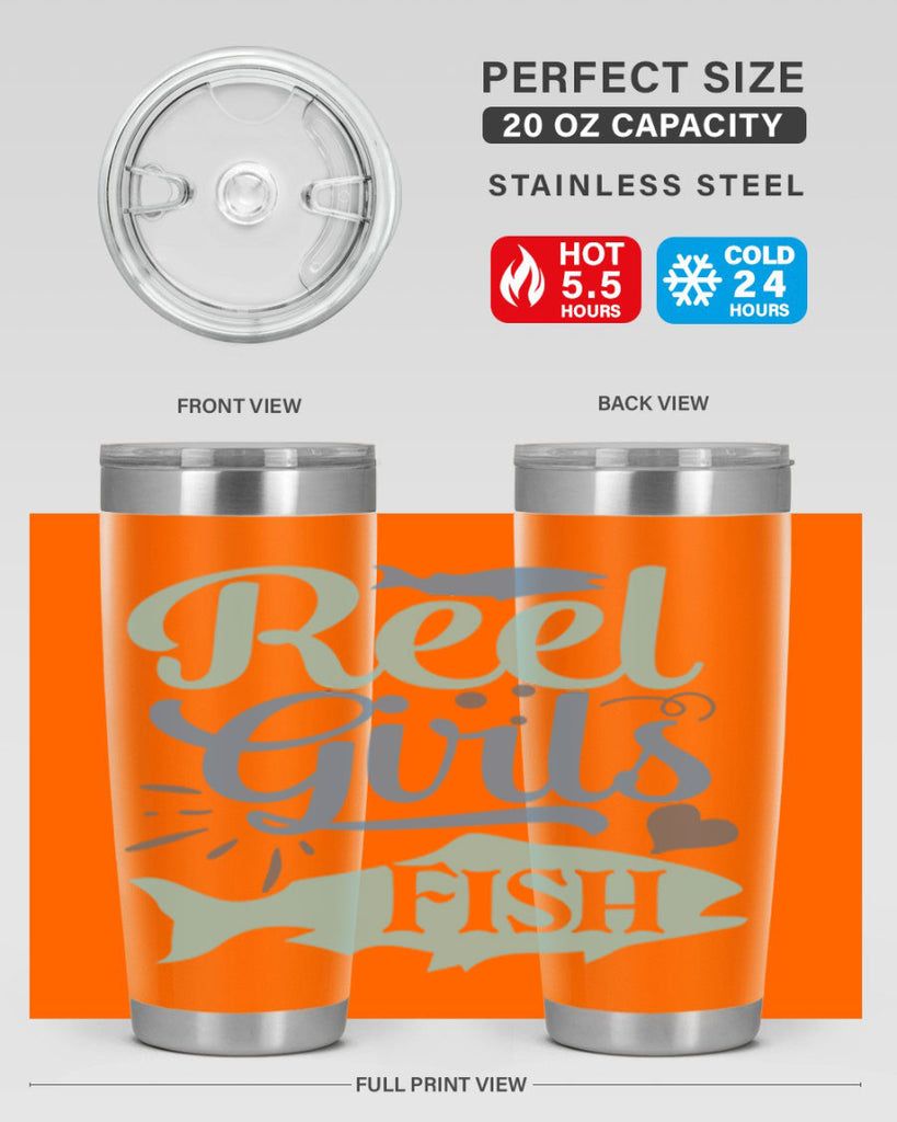 reel girls fish 198#- fishing- Tumbler