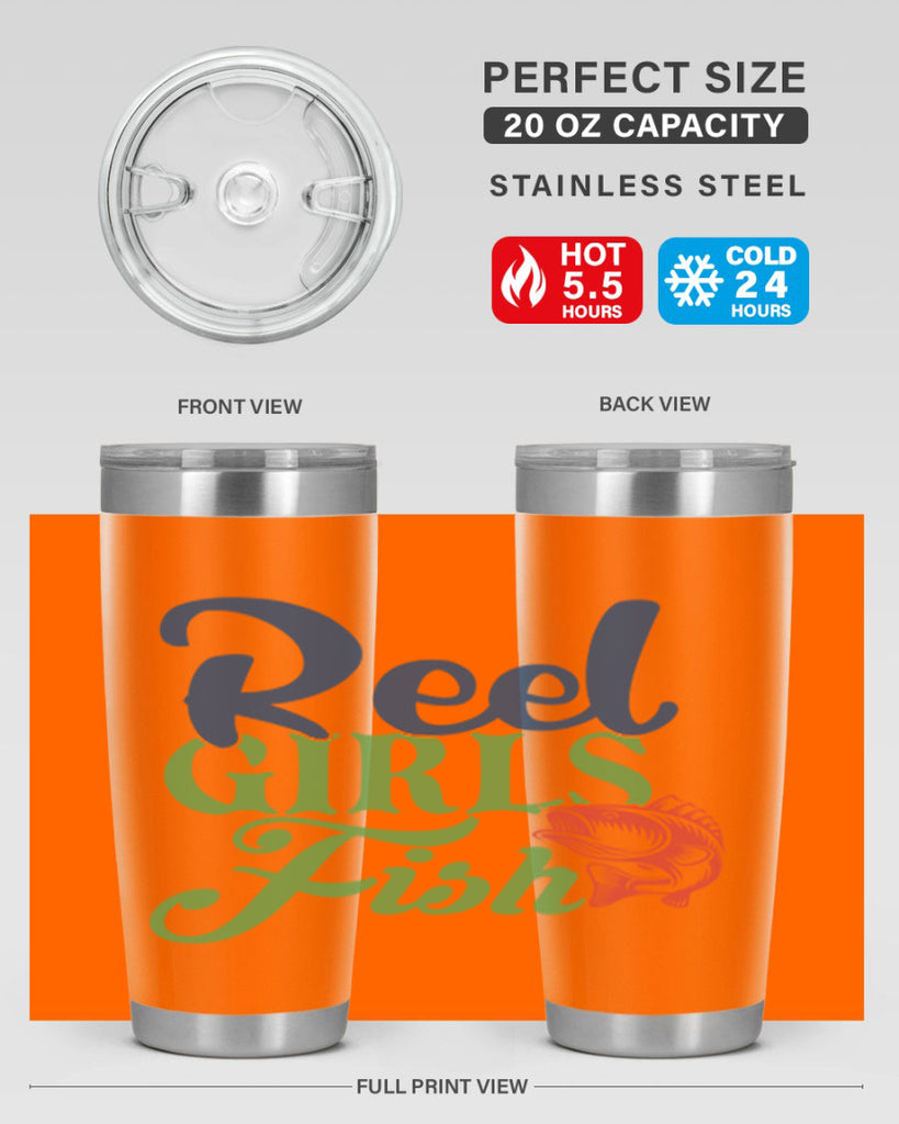 reel girls fish 199#- fishing- Tumbler