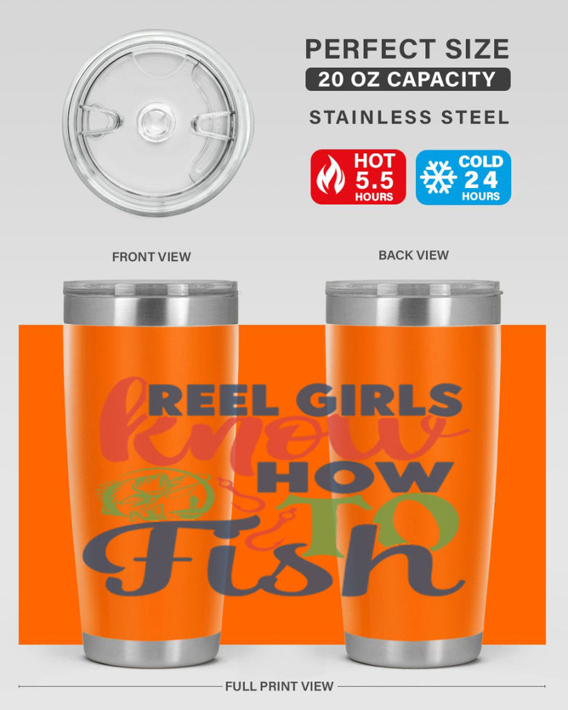 reel girls know how to fish 197#- fishing- Tumbler