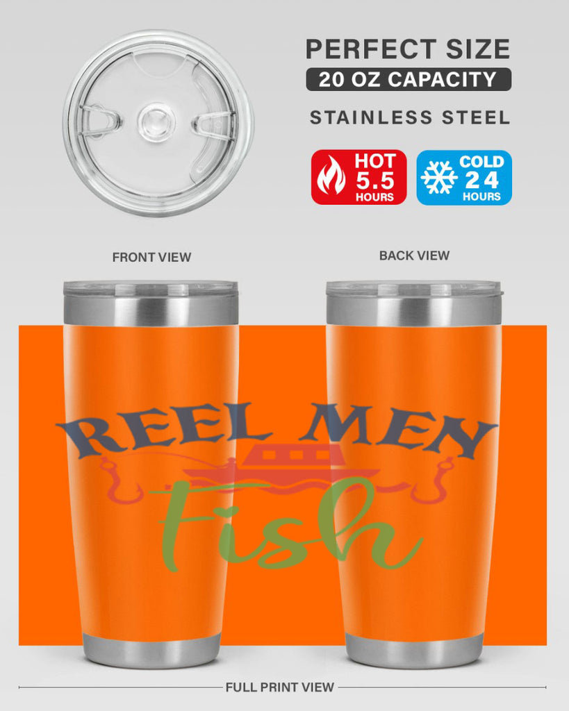 reel men fish 196#- fishing- Tumbler