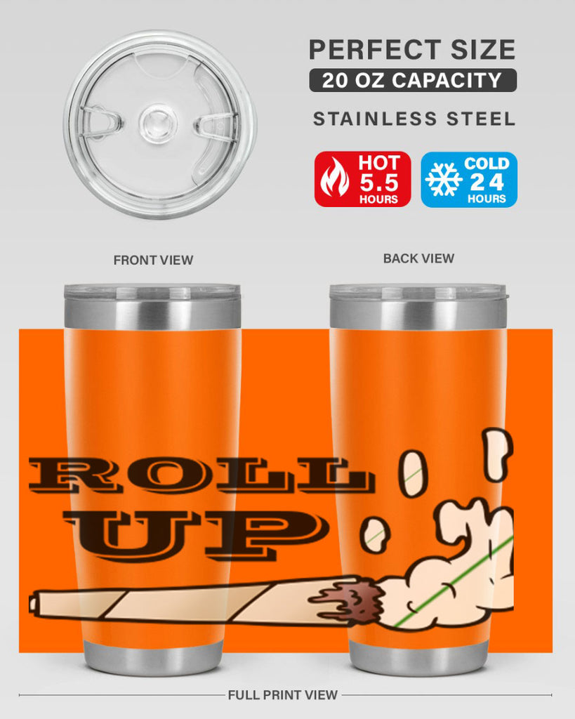 roll up 229#- marijuana- Tumbler