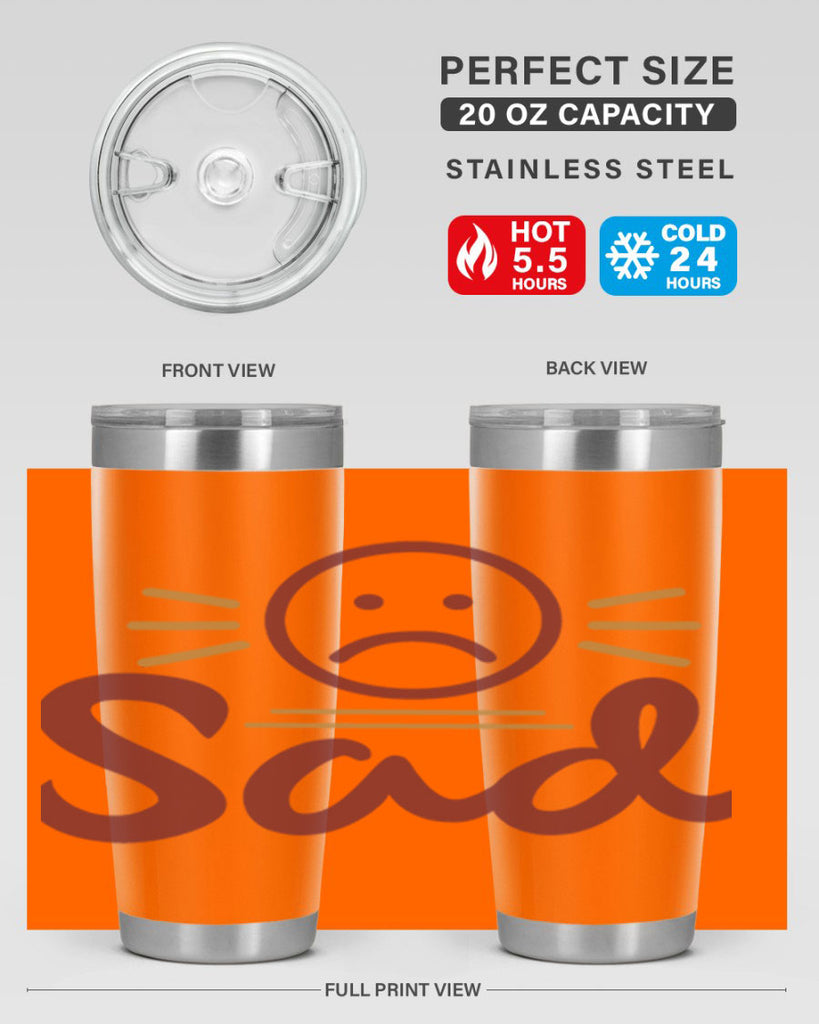 sad 5#- fathers day- Tumbler