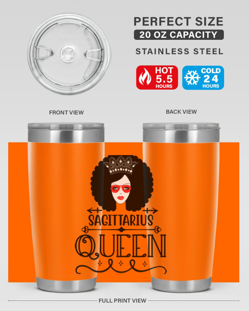 sagittarius queen 414#- zodiac- Tumbler