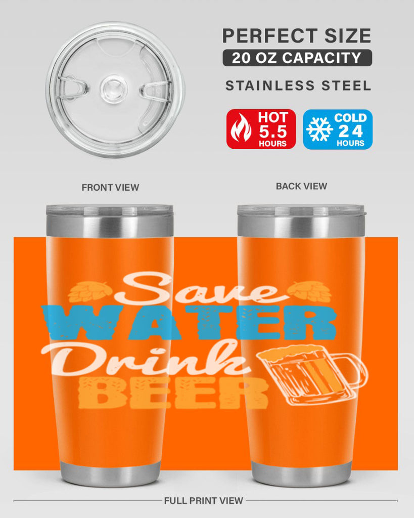 save water drink beer 12#- beer- Tumbler