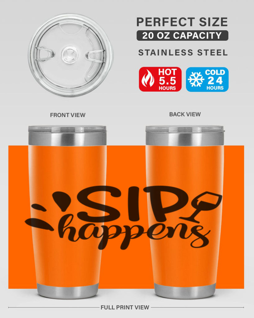 sip happens 162#- wine- Tumbler