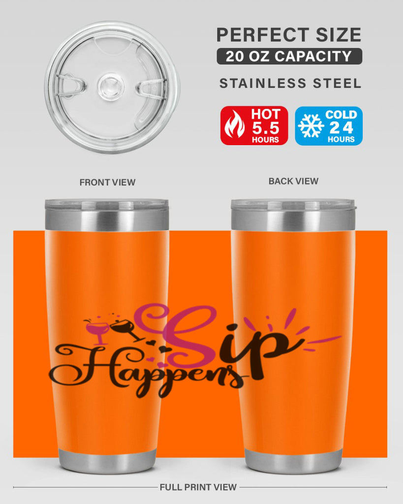 sip happens 163#- wine- Tumbler