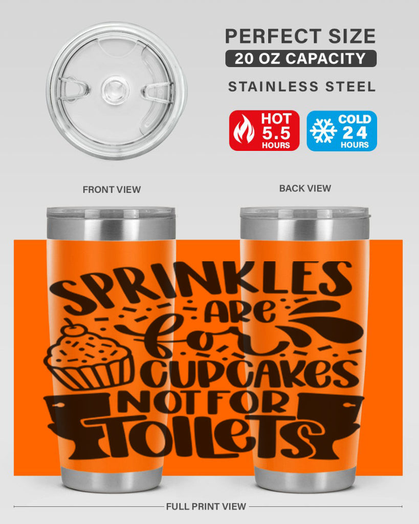 sprinkles are for cupcakes not for toilets 15#- bathroom- Tumbler