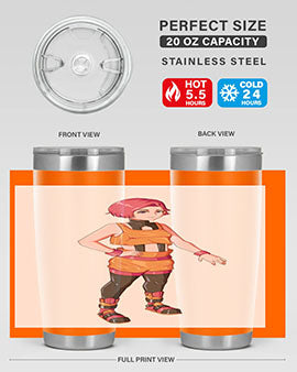 street girl wear orange outfit16#- anime- Tumbler
