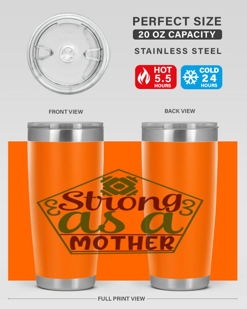 strong as a mother 14#- gym- Tumbler