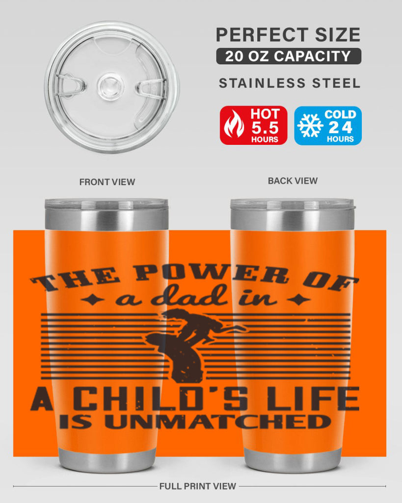 the power of a dad 150#- fathers day- Tumbler