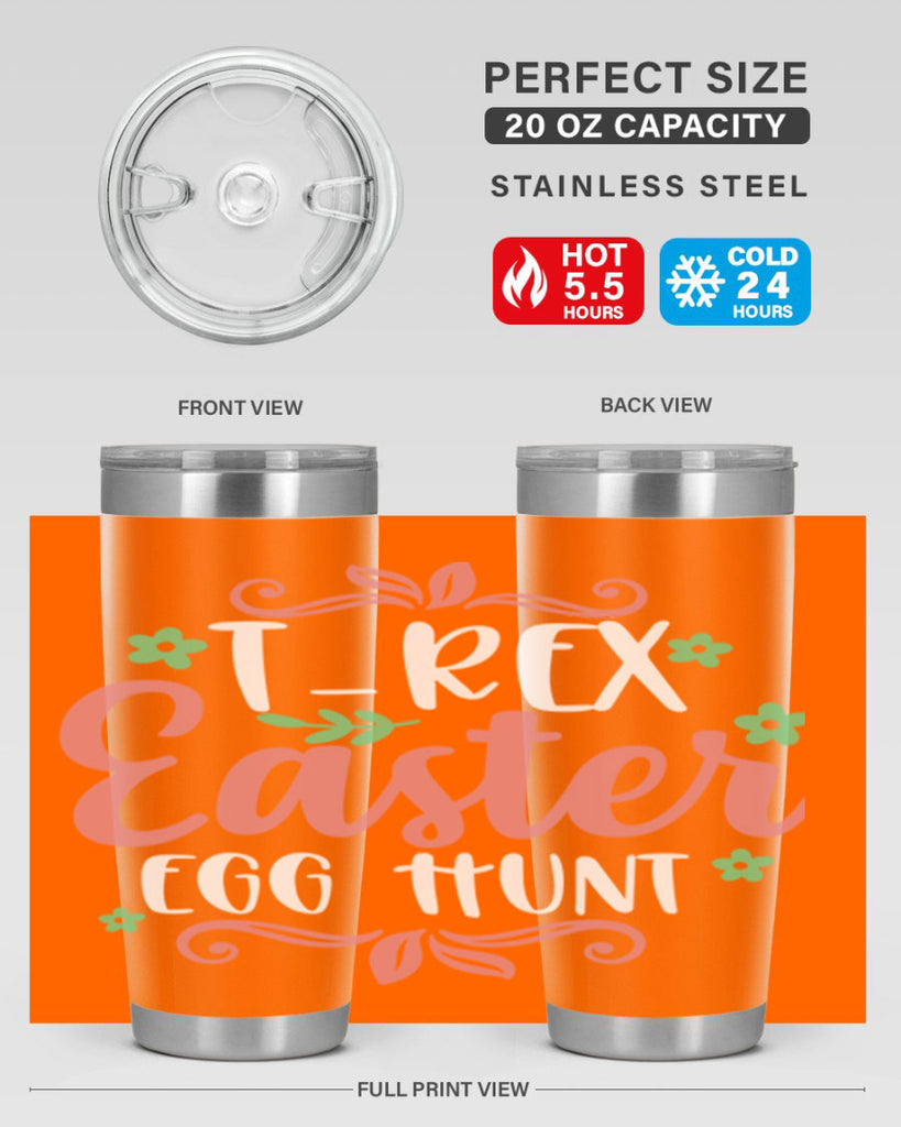 trex easter egg hunt 6#- easter- Tumbler