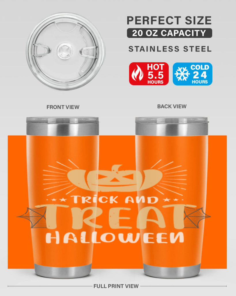 trick and treat halloween 125#- halloween- Tumbler