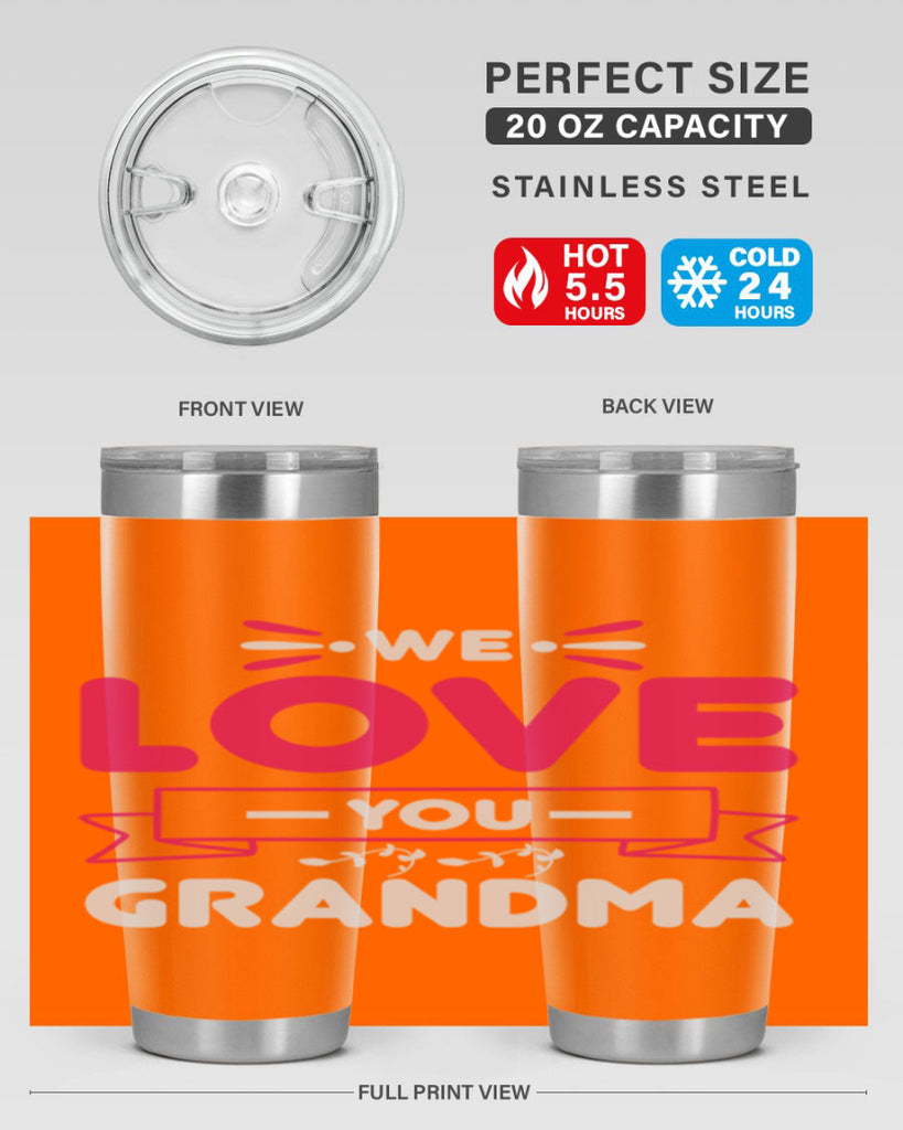 we love you grandma 28#- mom- Tumbler