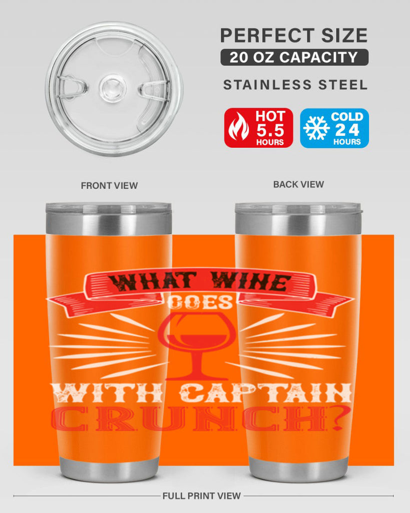 what wine goes with captain 10#- wine- Tumbler