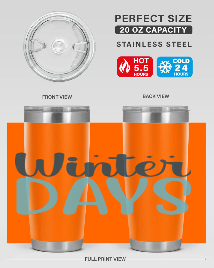 winter days 499#- winter- Tumbler