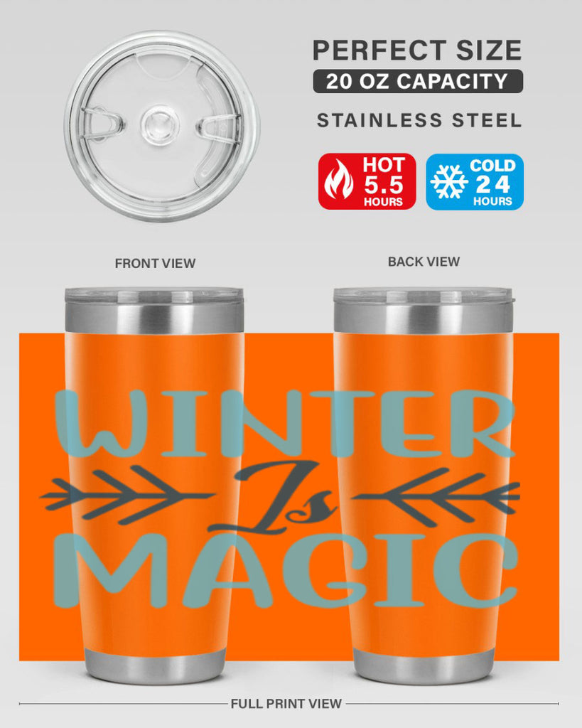 winter is magic 506#- winter- Tumbler