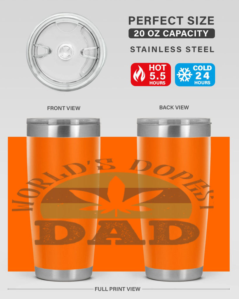 world’s dopest dad 137#- fathers day- Tumbler