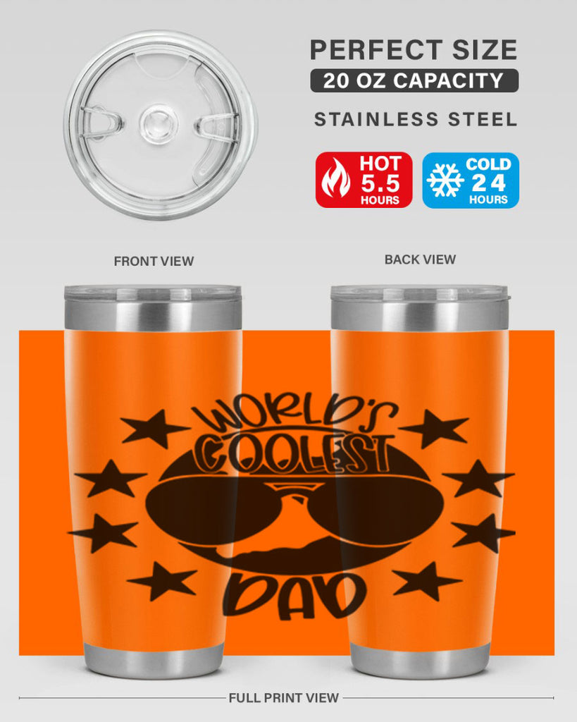 worlds coolest dad 11#- fathers day- Tumbler