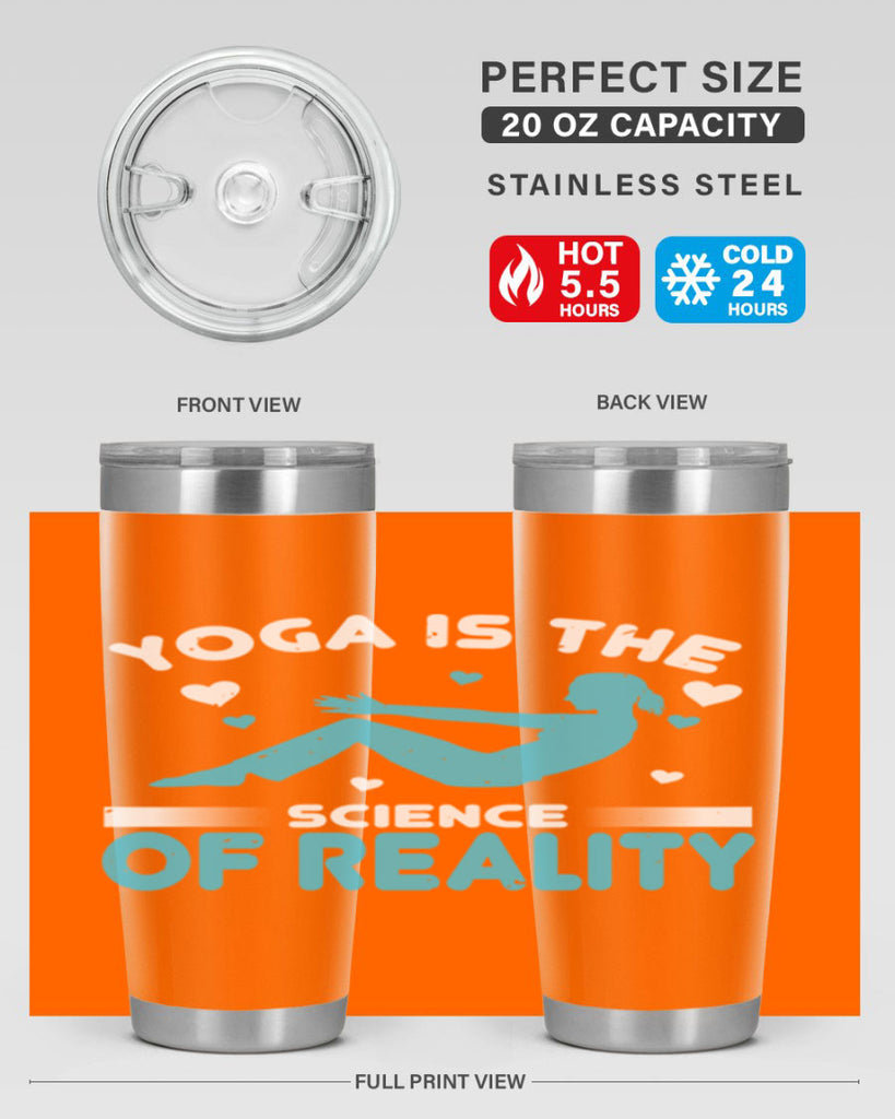 yoga is the science of reality 16#- yoga- Tumbler