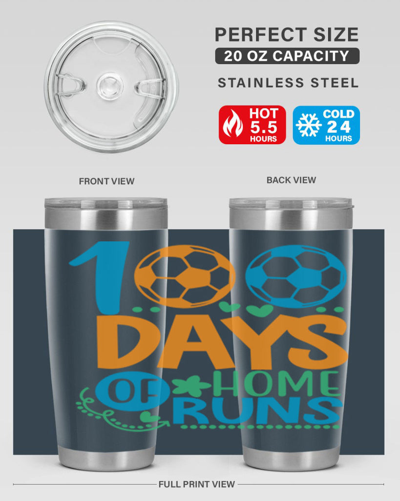 100 days of home runs 19#- 100 days of school- Tumbler