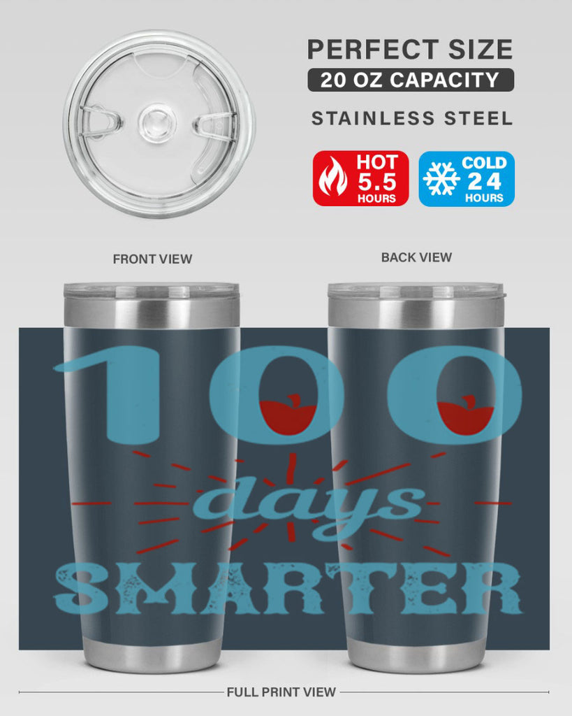 7 days smarter 47#- 100 days of school- Tumbler