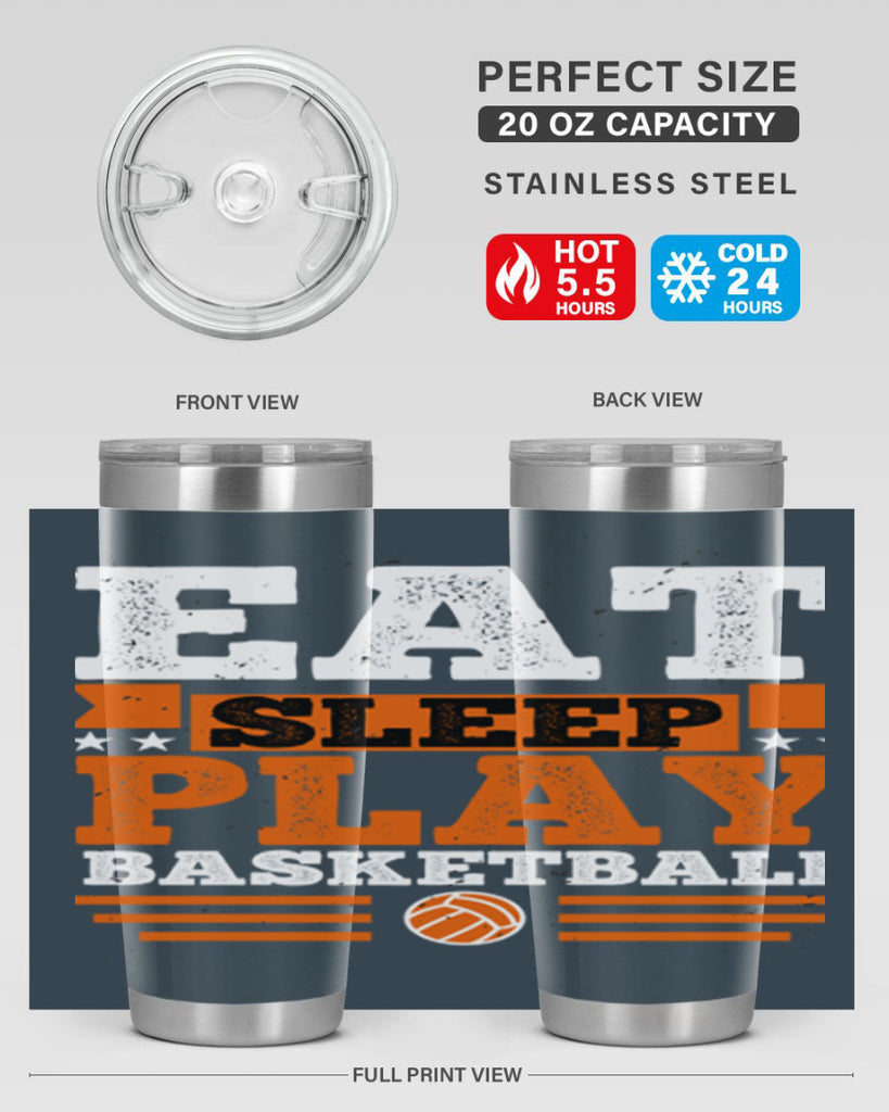 A Eat sleep play volleyball 2334#- basketball- Tumbler