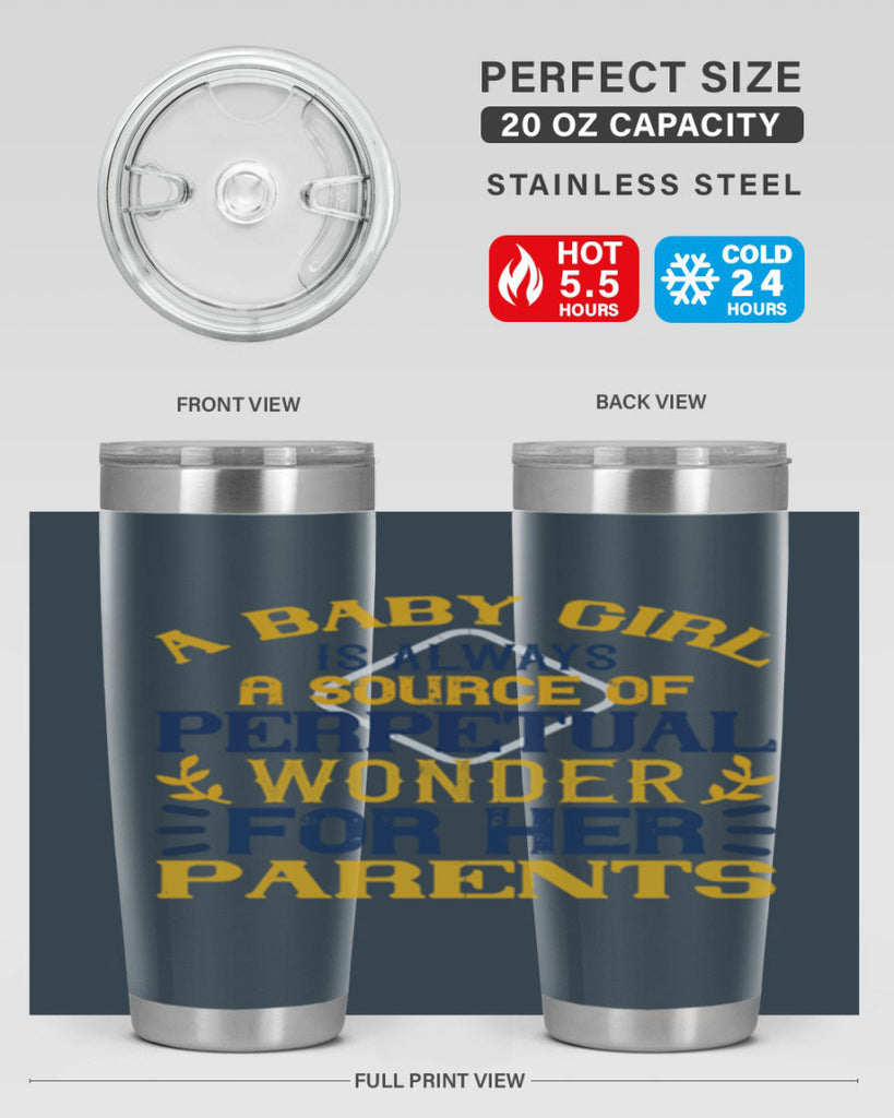 A baby girl is always a source of perpetual wonder for her parents Style 142#- baby- tumbler