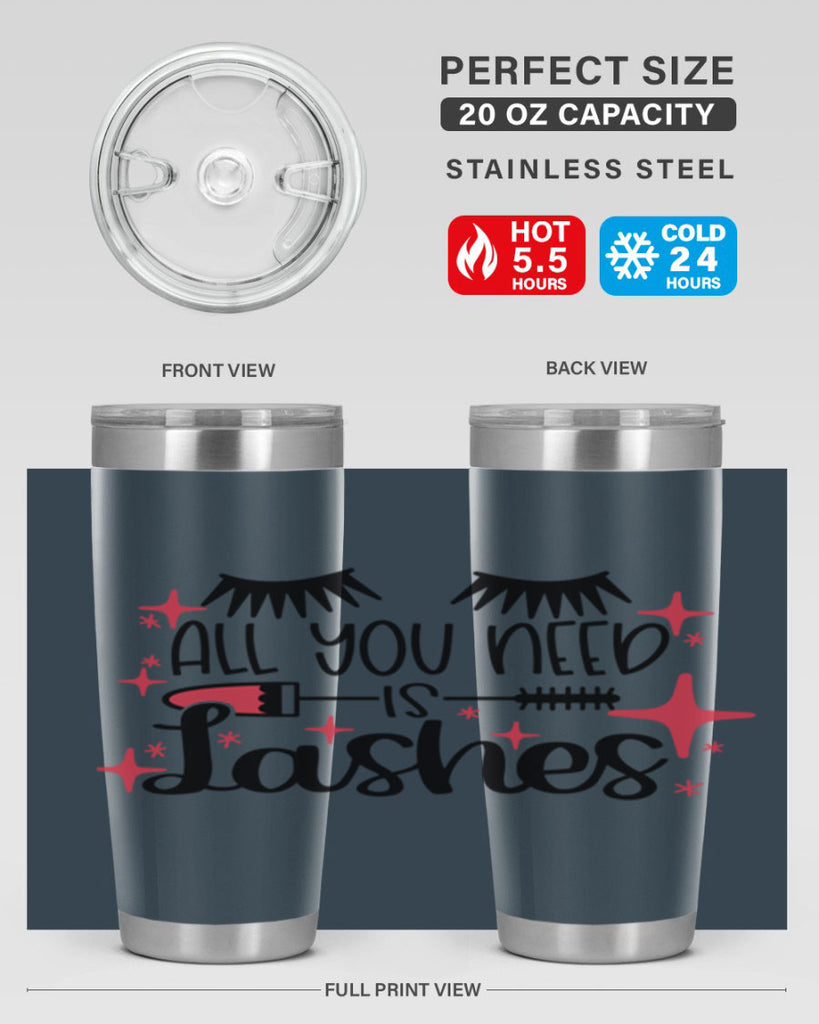 All You Need Is Lashes Style 145#- make up- Tumbler