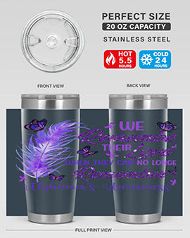 AlzheimerS Awareness Remember Love 19#- alzheimers- Tumbler