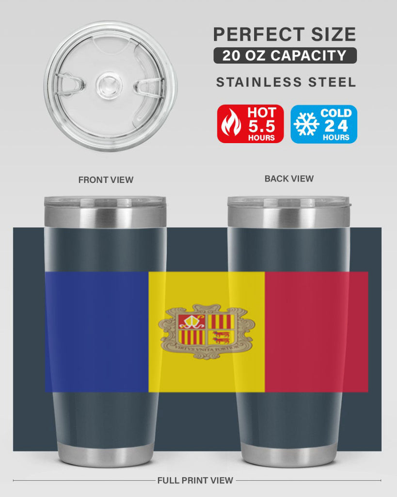 Andorra 194#- world flags- Tumbler