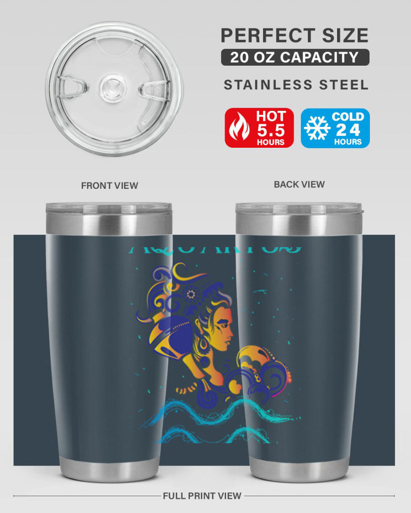 AquariusZodiac 76#- zodiac- Tumbler