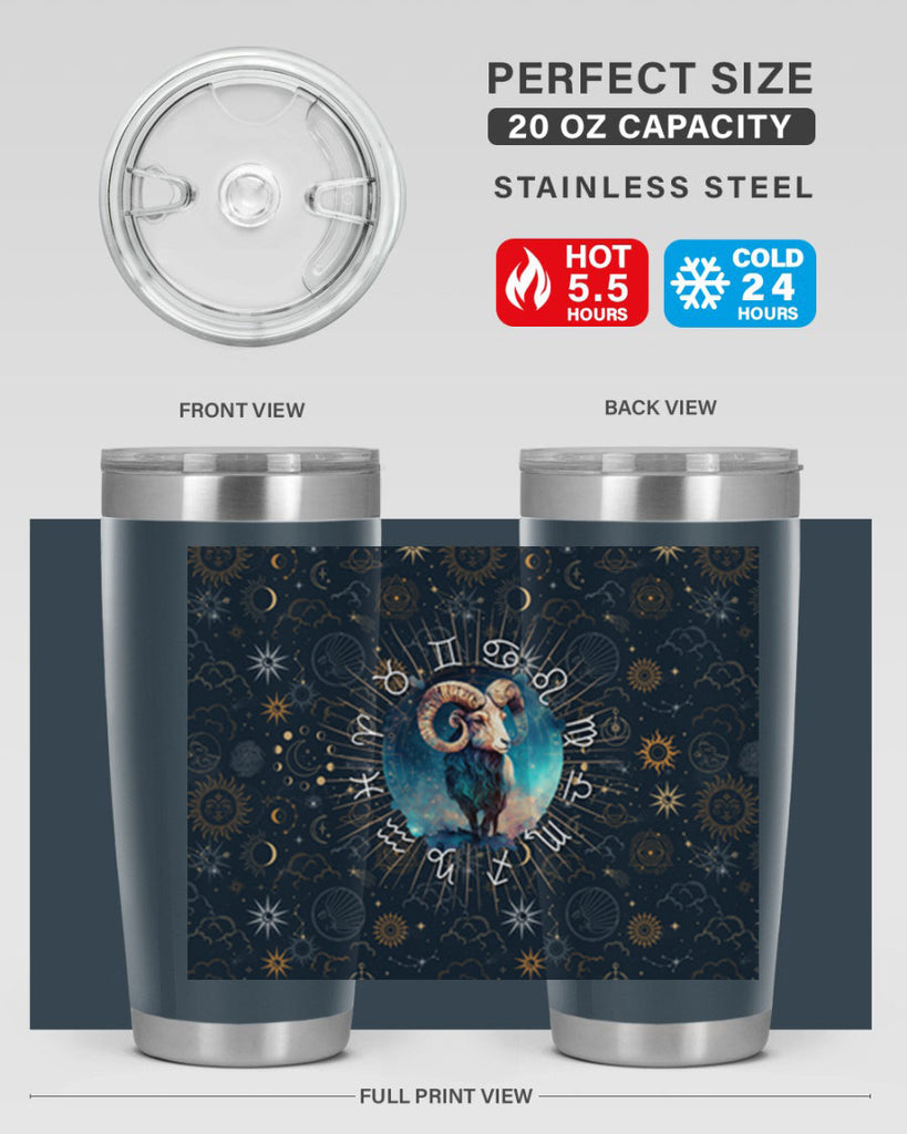 Aries Straigth 95#- zodiac- Tumbler