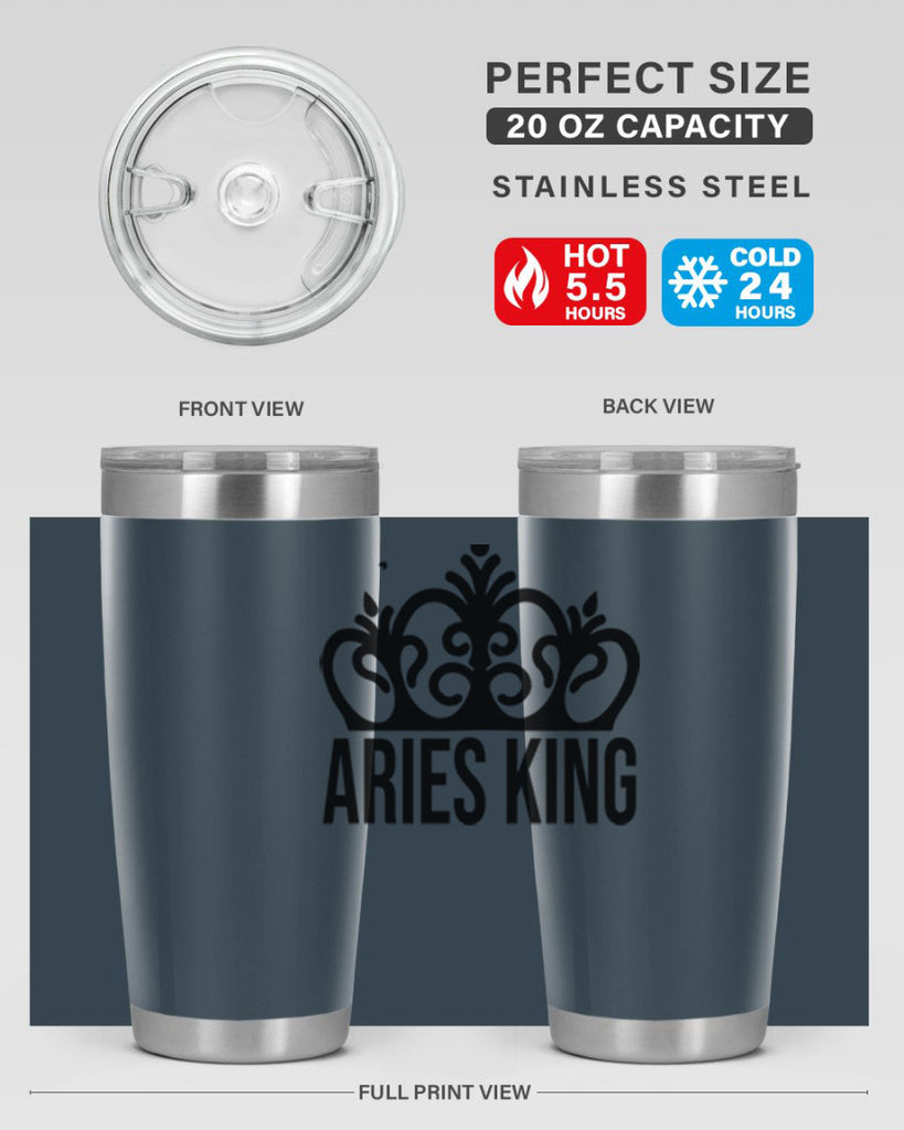 Aries king 107#- zodiac- Tumbler