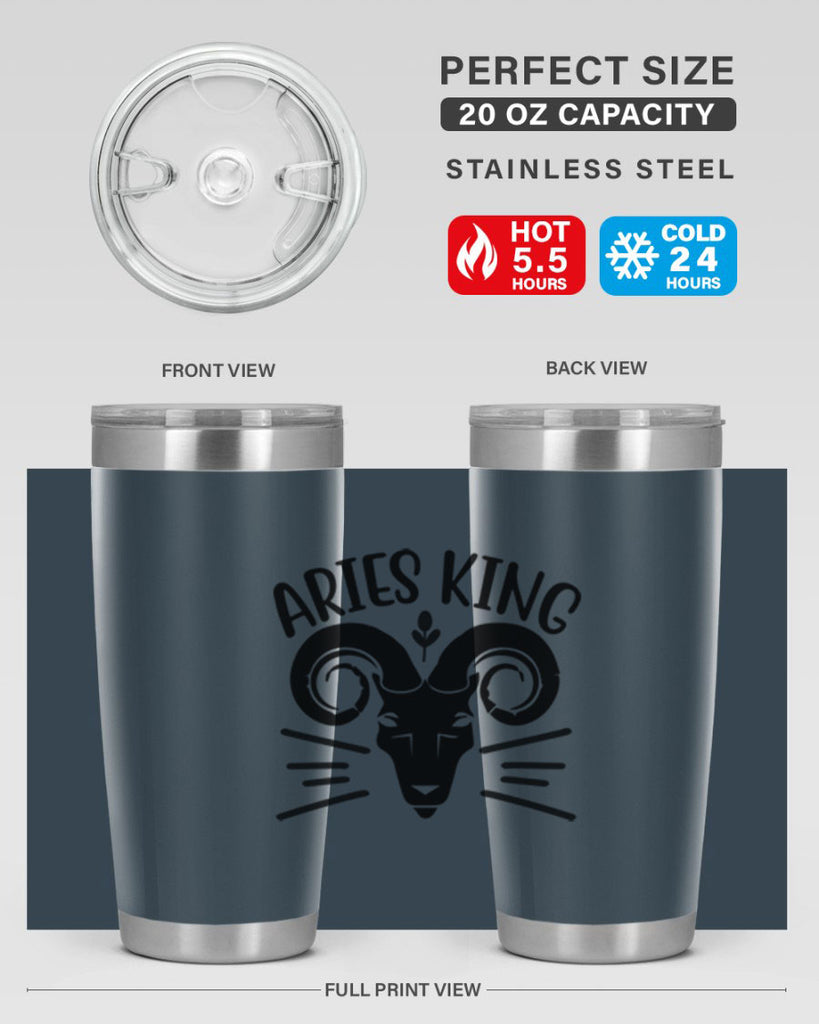 Aries king 109#- zodiac- Tumbler