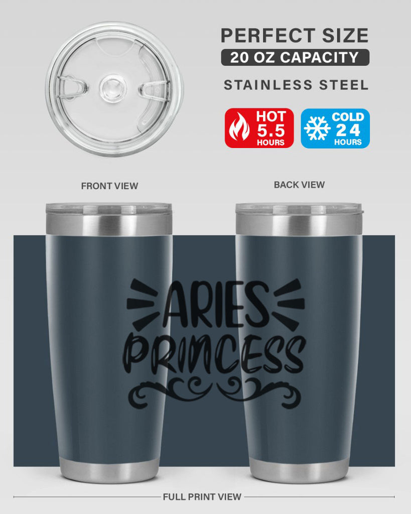 Aries princess 117#- zodiac- Tumbler
